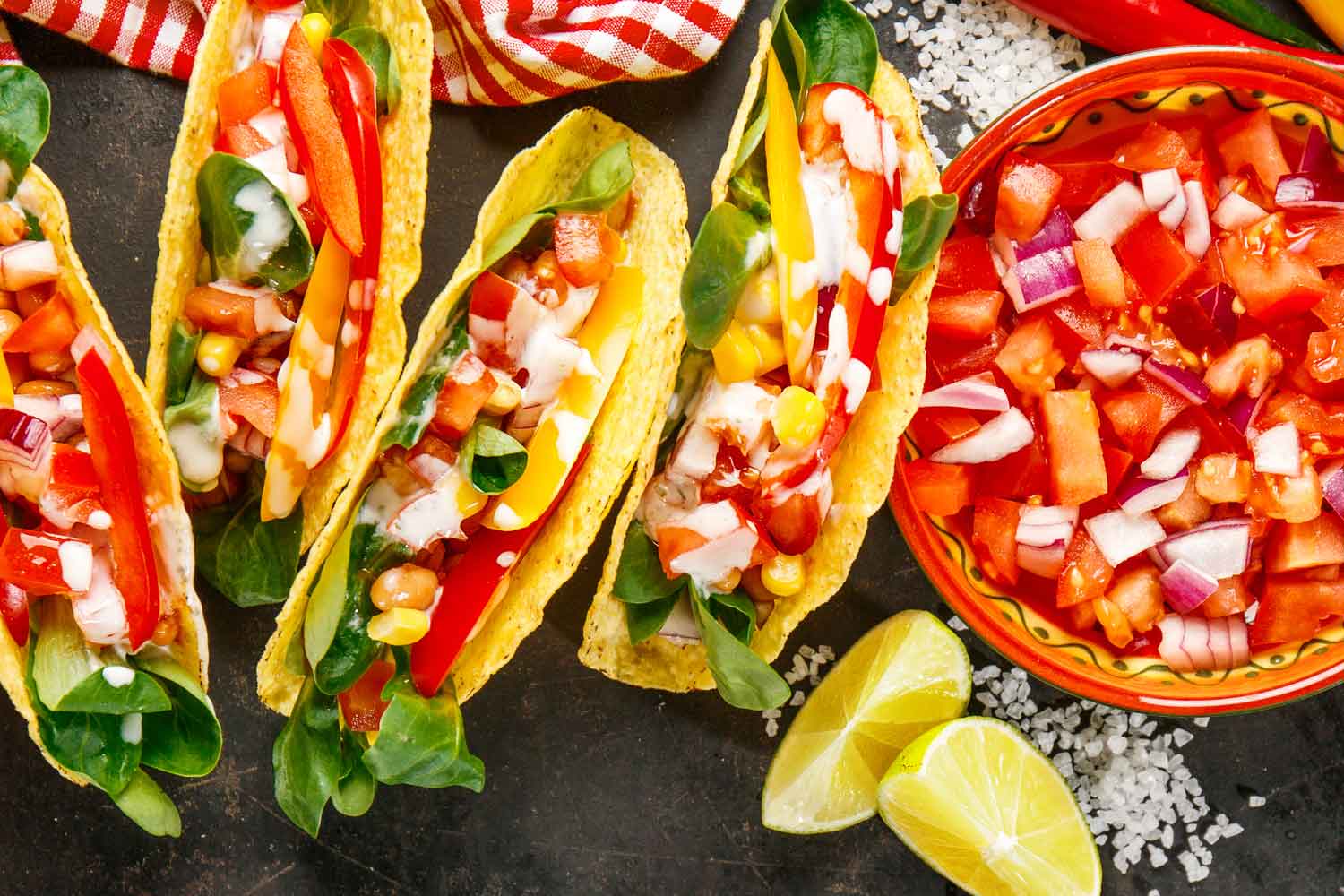 Snack-a-Tacos with Pico de Gallo Salsa - Wholesome Kids Catering