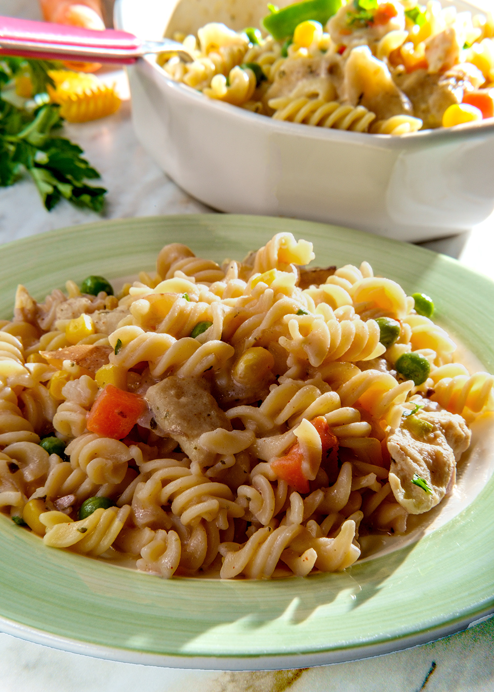 Chicken Pot Pie Pasta Copycat Recipe - Wholesome Kids Catering