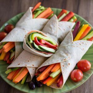 Rainbow Veggie Wraps