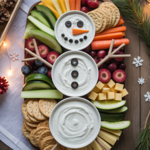 Snowman Snack Board