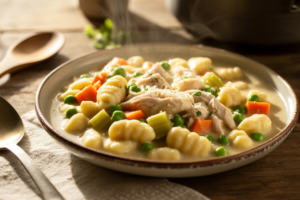 Creamy Chicken, Veggie & Gnocchi Soup