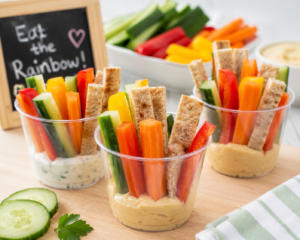 Garden Veggie Dip Cups