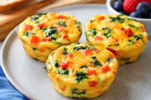 Veggie egg cupcakes